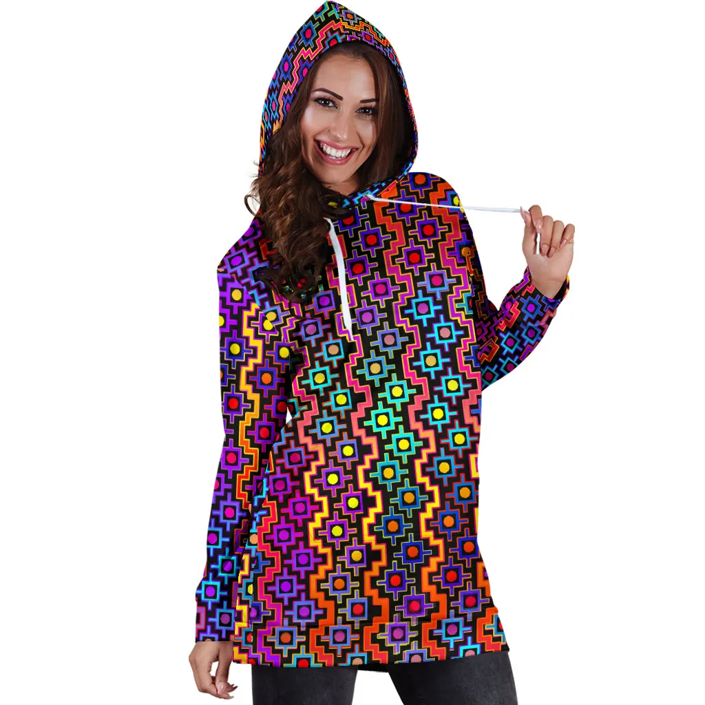 Rainbow Healing Women's Hoodie Dress