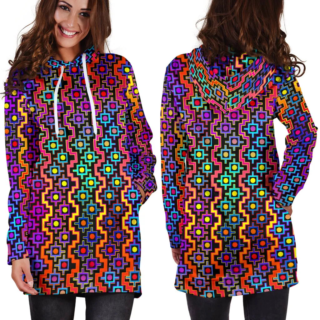 Rainbow Healing Women's Hoodie Dress