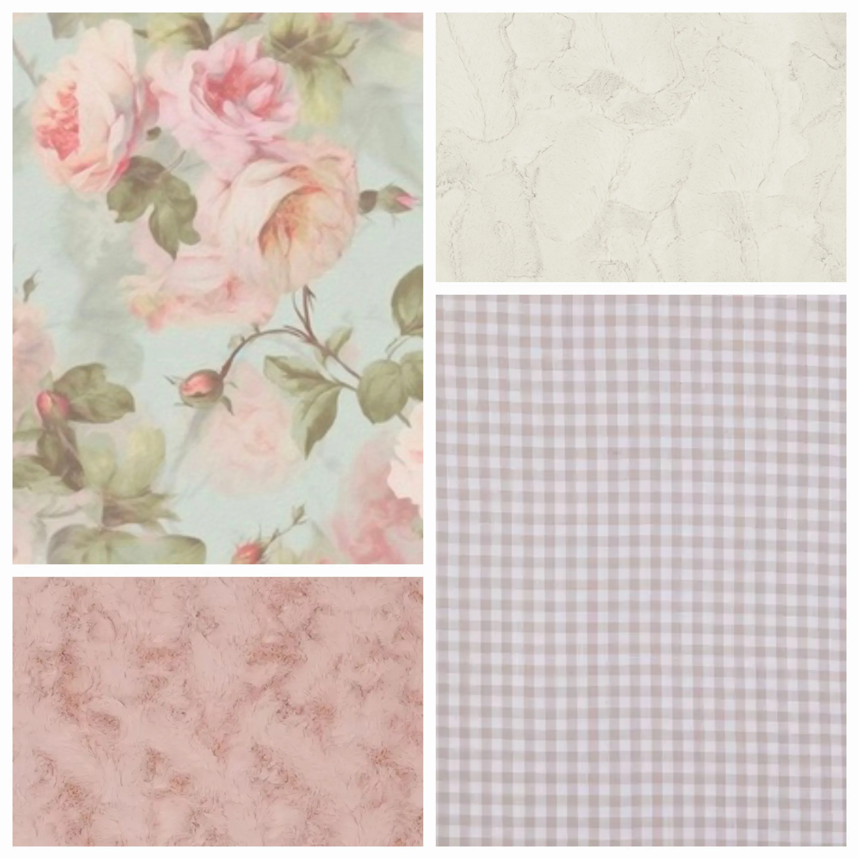Robin Egg Blue Rose and Lace Shabby Chic Baby Crib Bedding