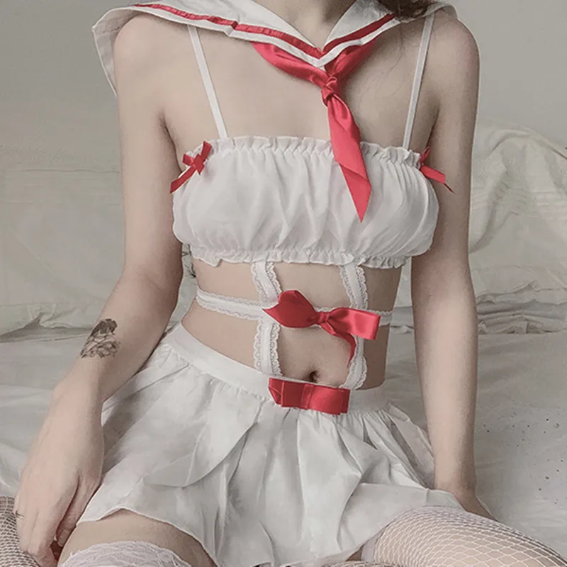 Sailor Uniform Pleated Skirt Set AD10698