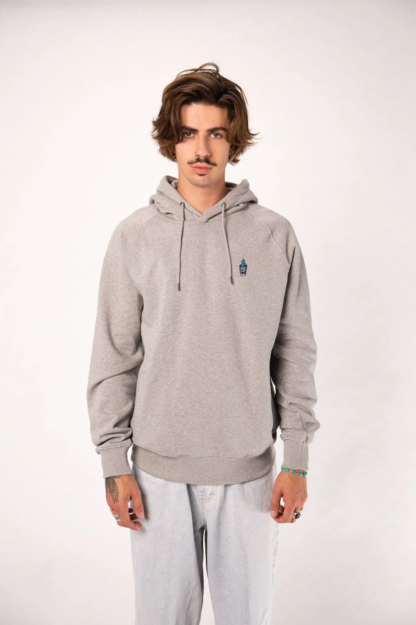 Sambuca | Bestickter Bio-Baumwoll Männer Hoodie