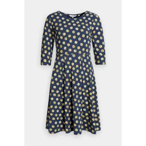Seasalt The Mouls Dress ll Ladies Primrose Spot Dune Navy Floral Dress