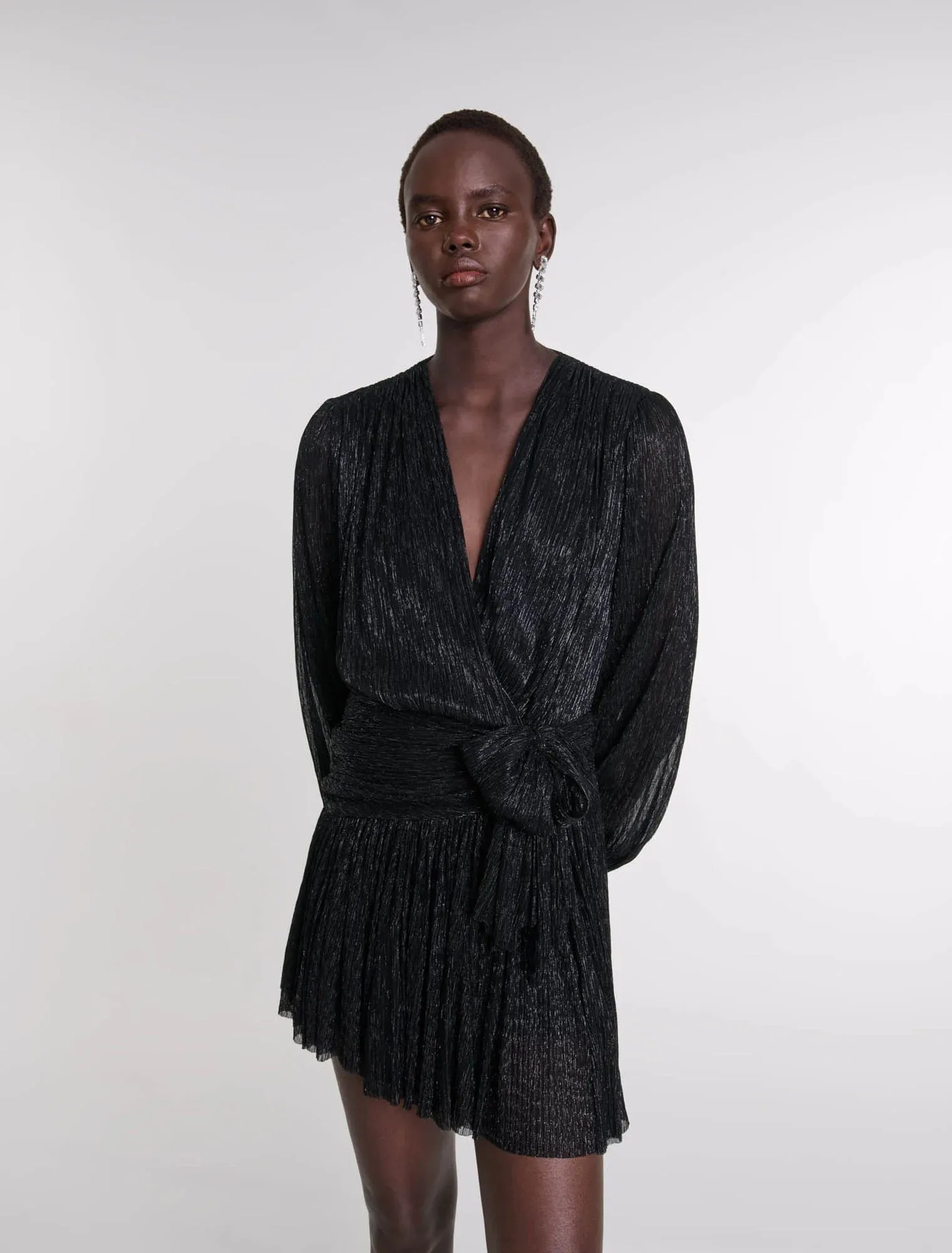 Short lamé dress