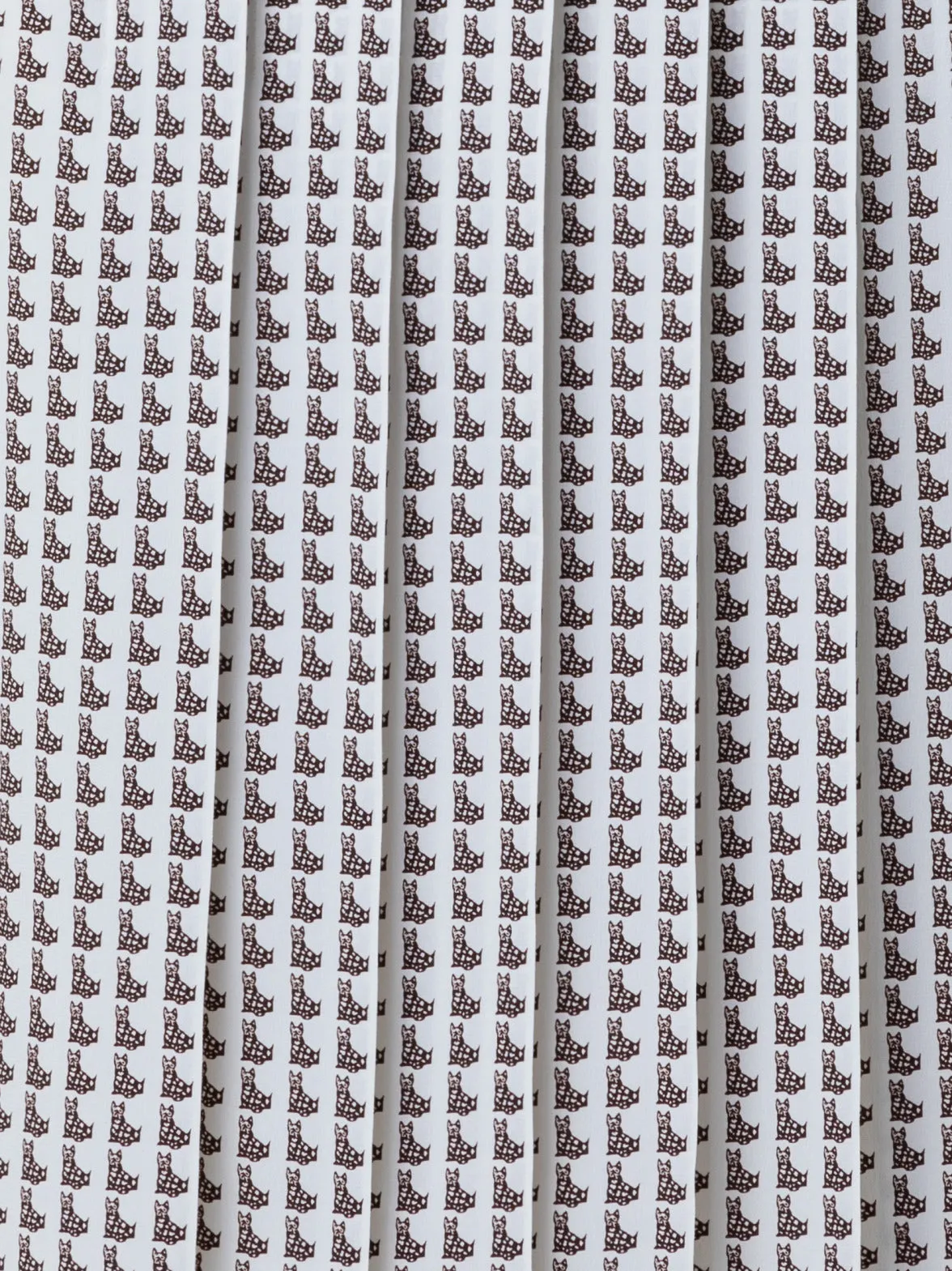 Silk Crêpe Pleated Skirt with Emma Print
