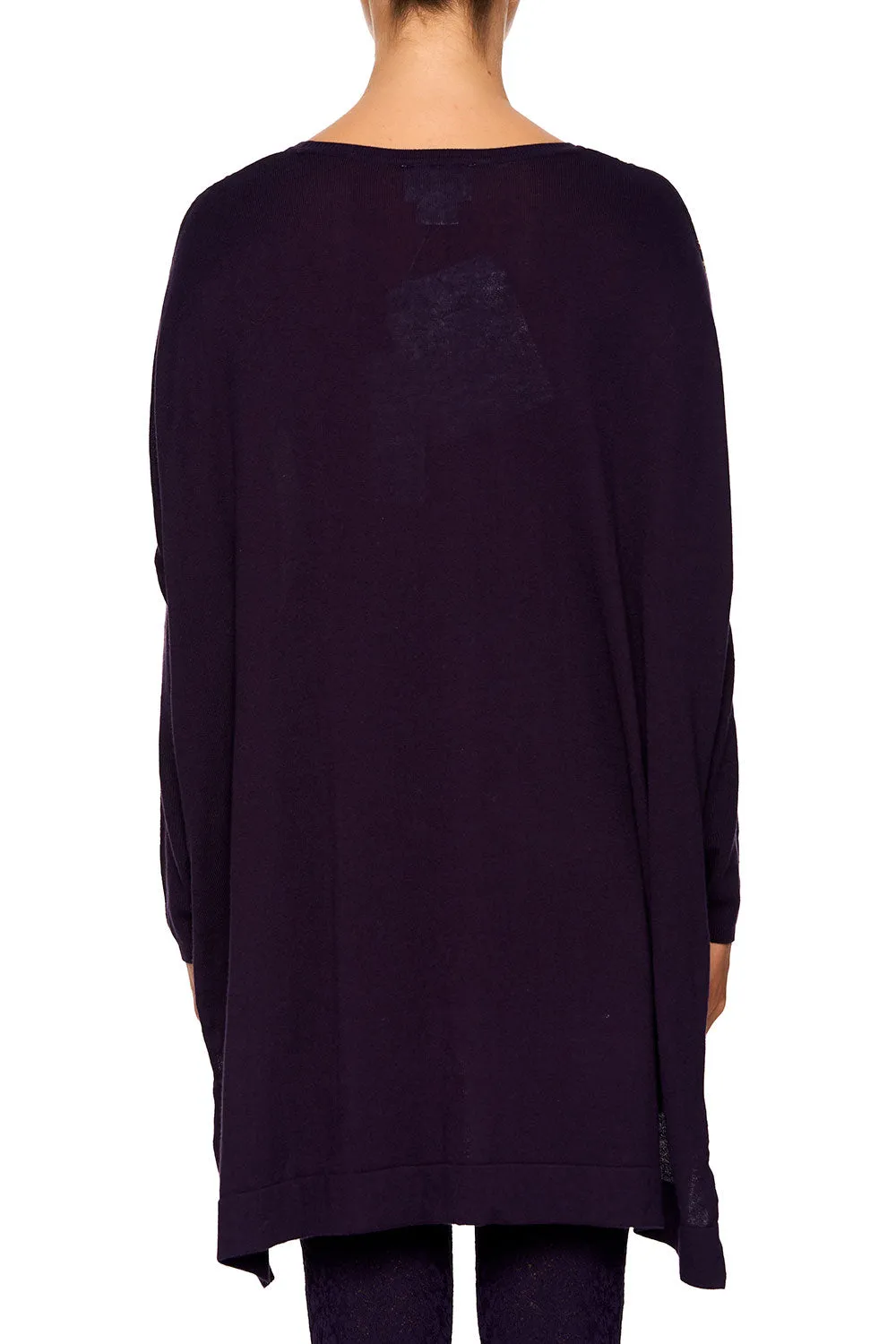 SILK FRONT BOXY KNIT WILD FLOWER
