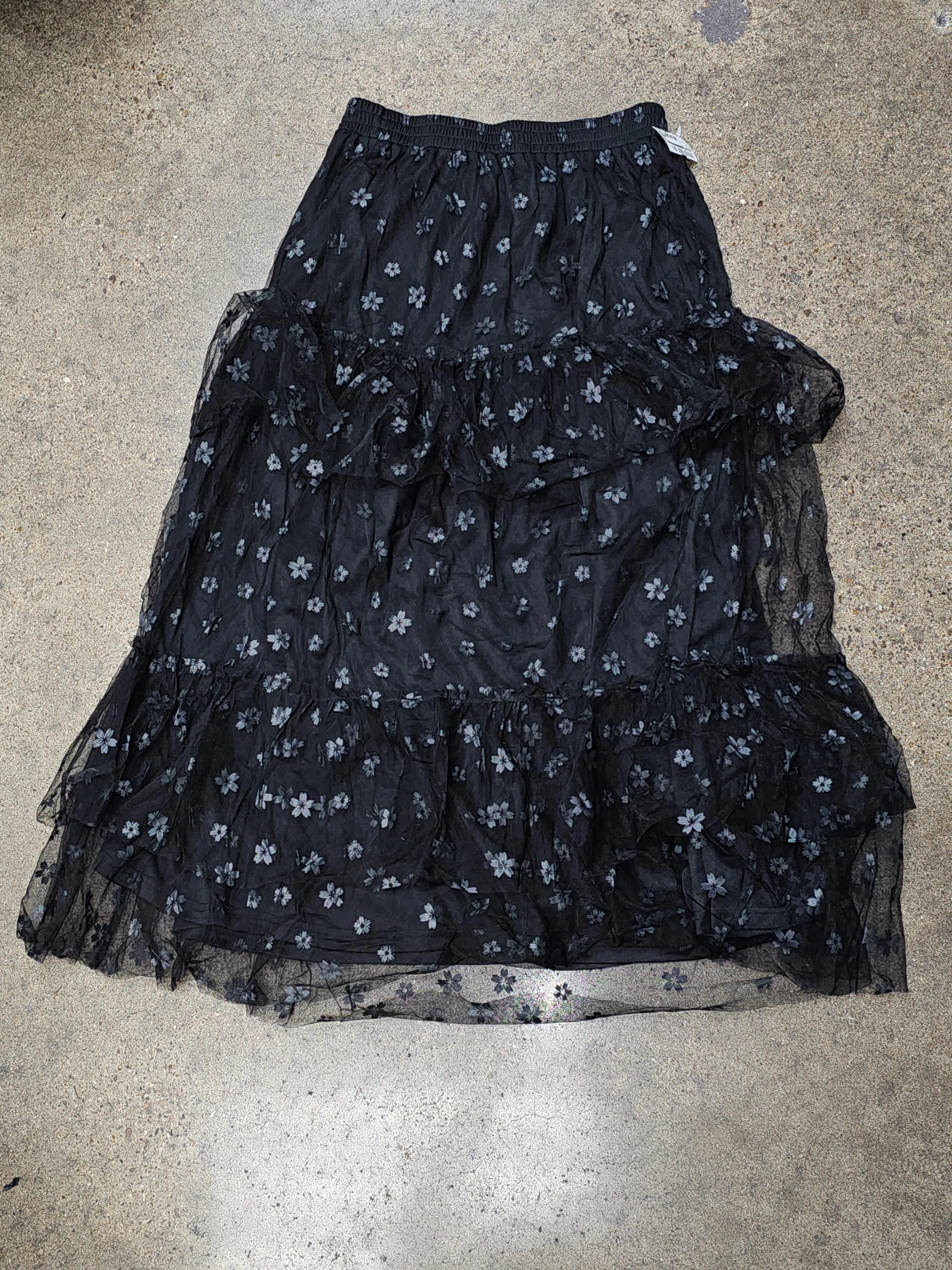 Skirt Maxi By Pink Lily In Black, Size:M