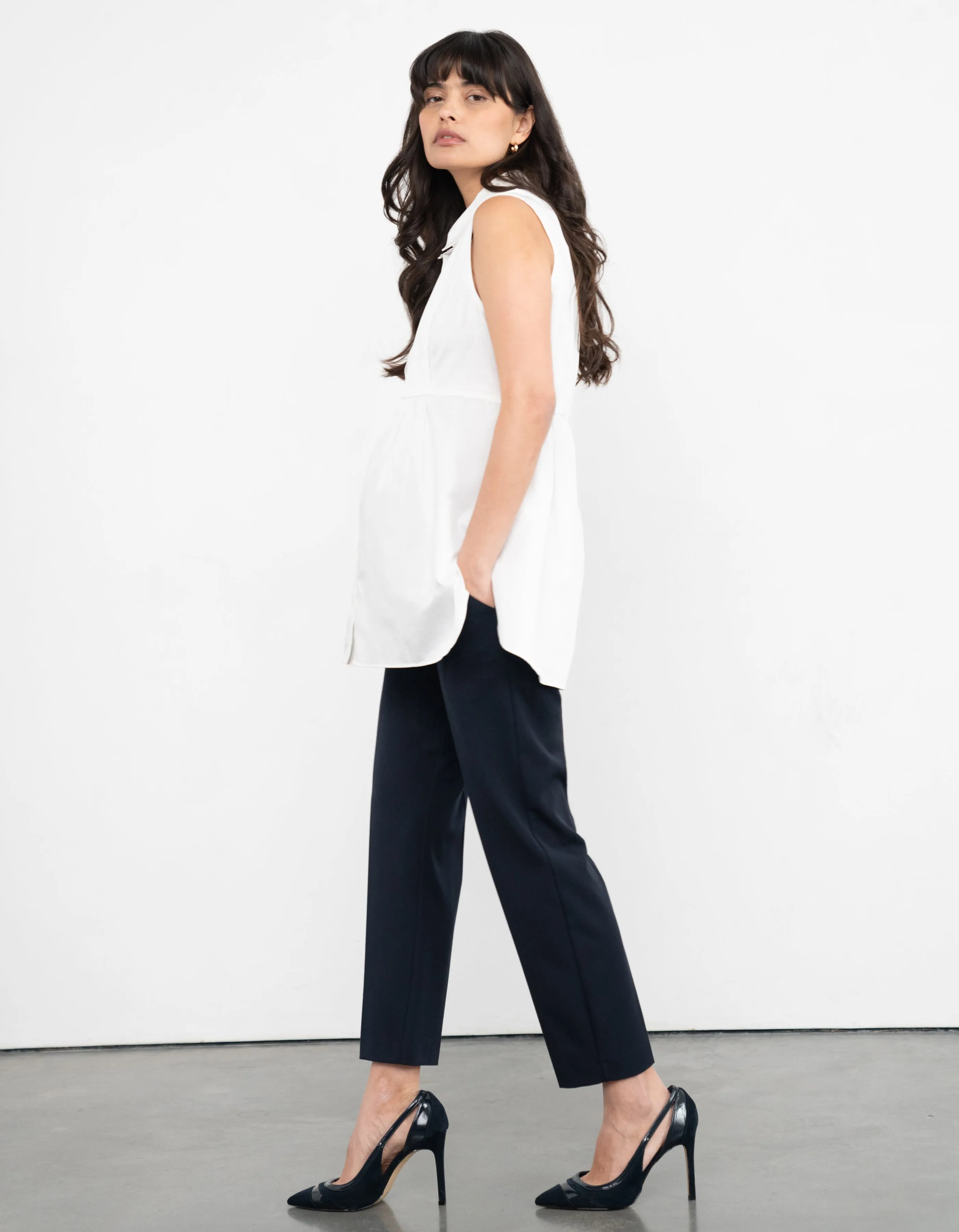 Sleeveless Layering Maternity   Nursing Shirt