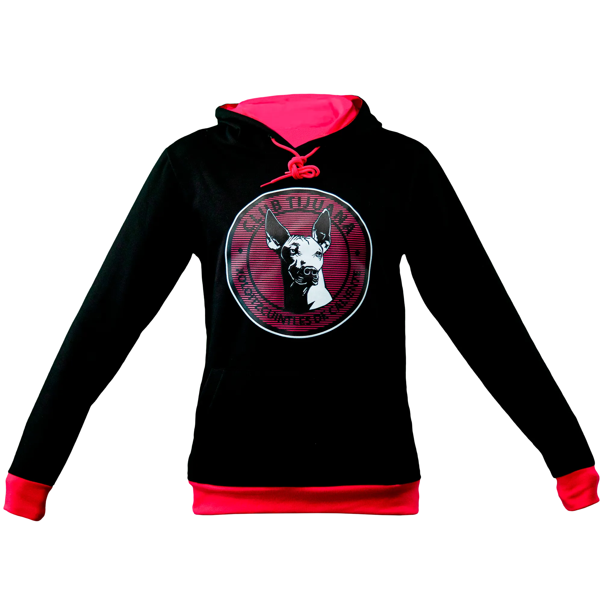 SUDADERA HOODIE LOGO ROSA