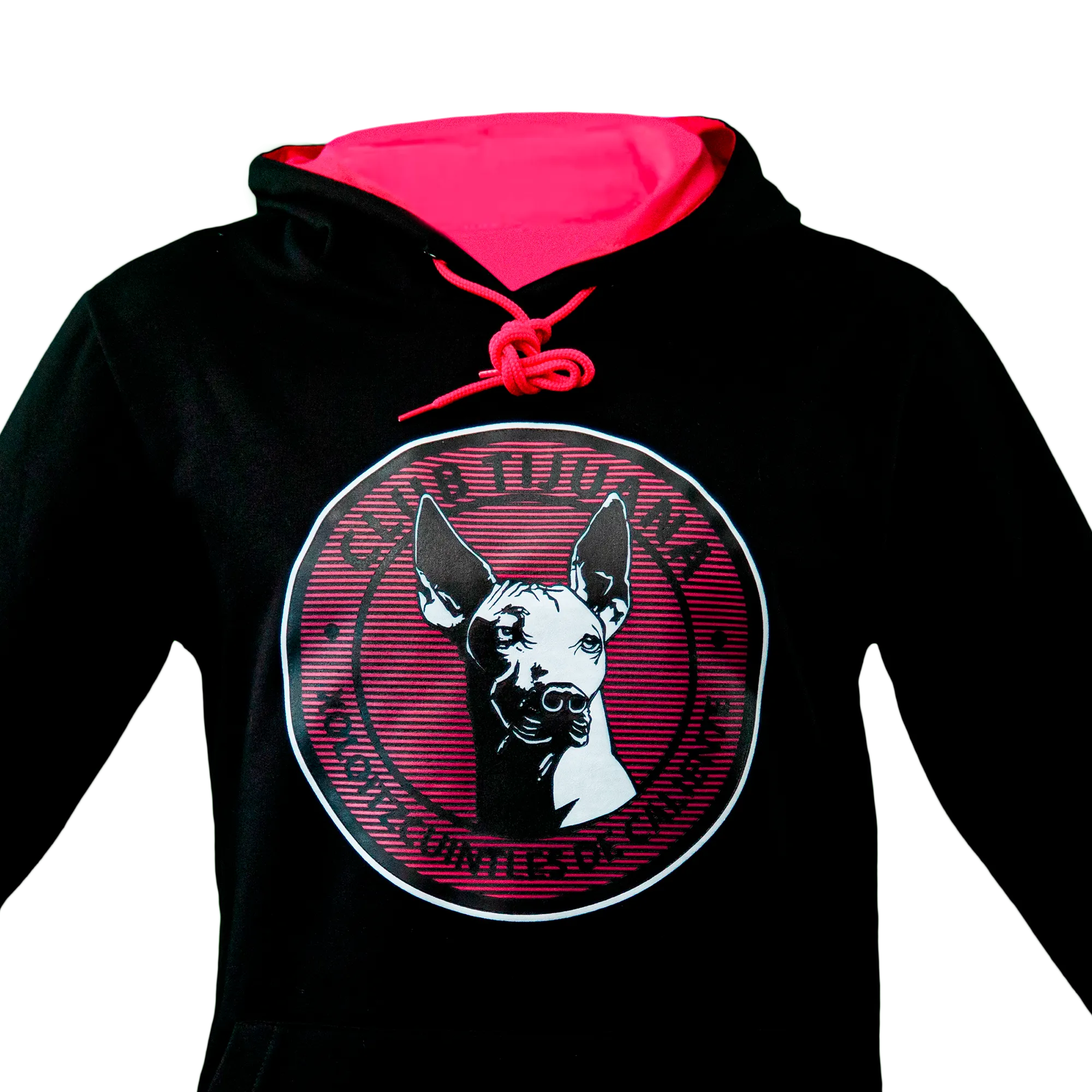 SUDADERA HOODIE LOGO ROSA