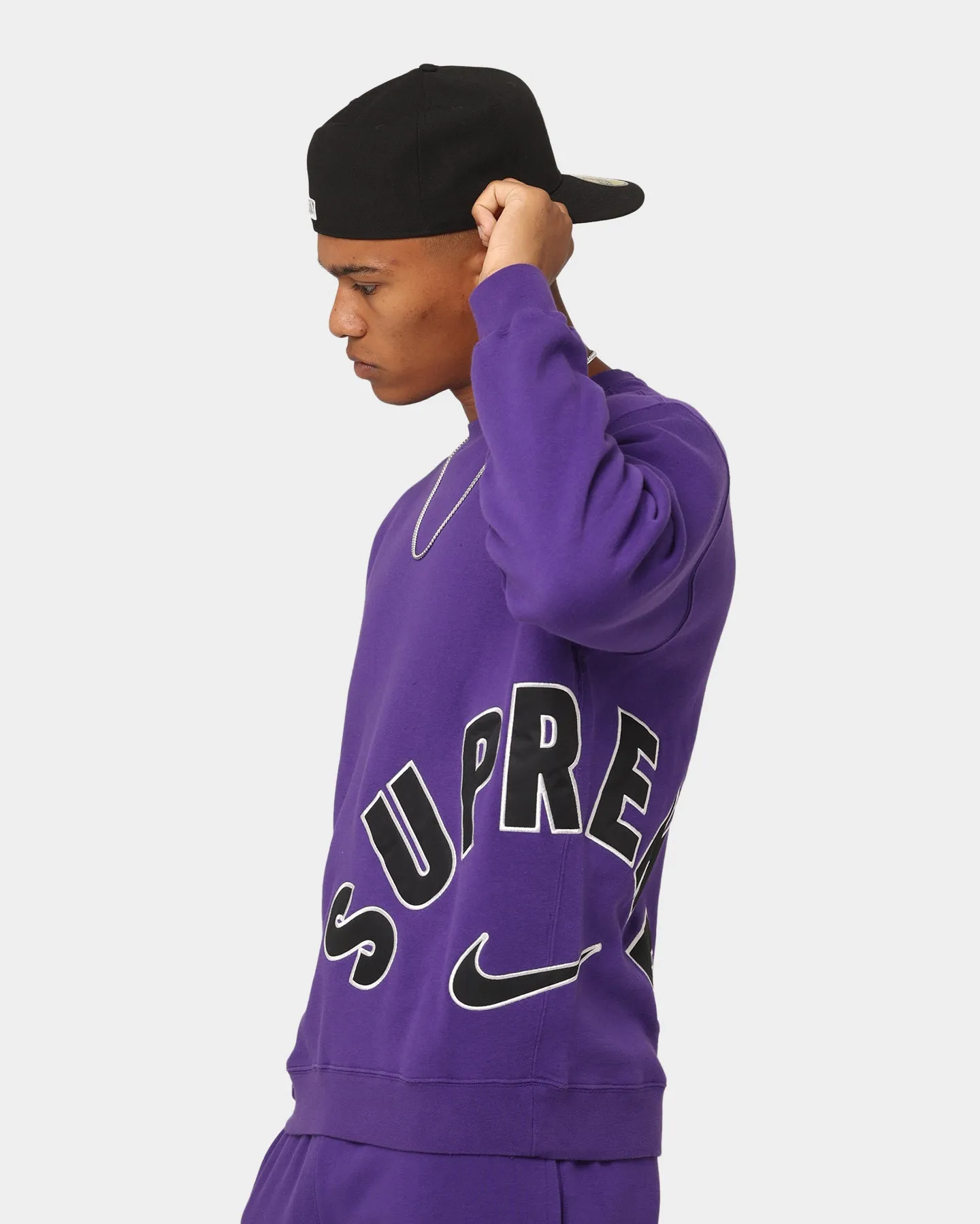 Supreme X Nike Arc Crewneck Purple