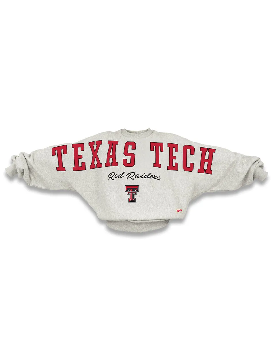 Texas Tech Press Box "Flannigan BMOC" Doleman Oversized Crew Neck Sweatshirt