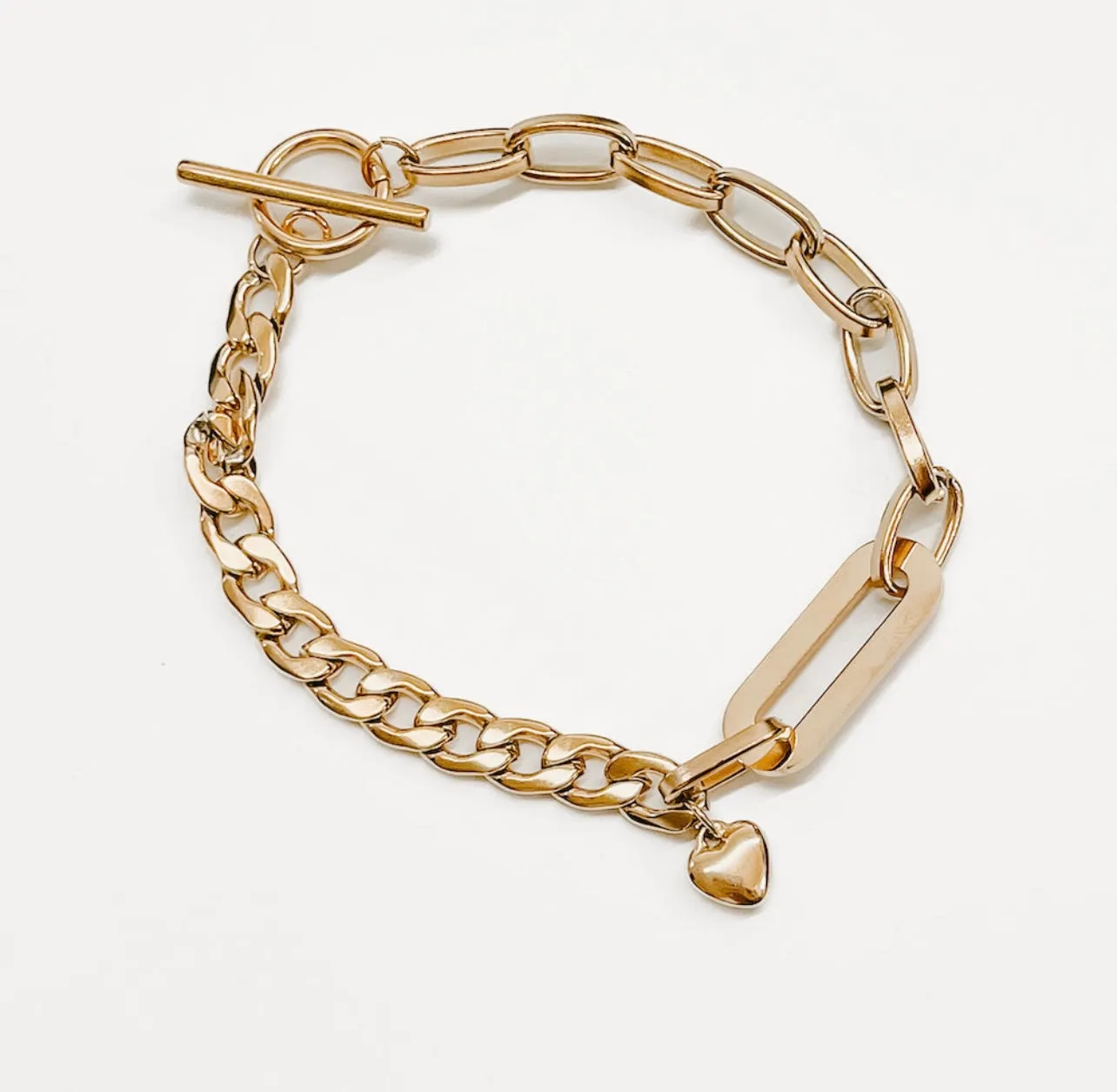 The Geometric Oval Link Chain Bracelet
