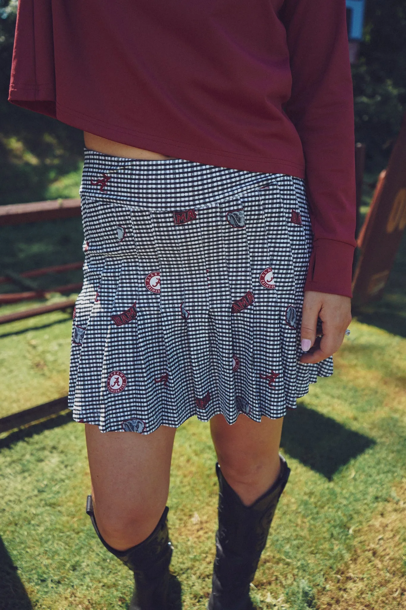 The Gwen Skort - Bama Gingham