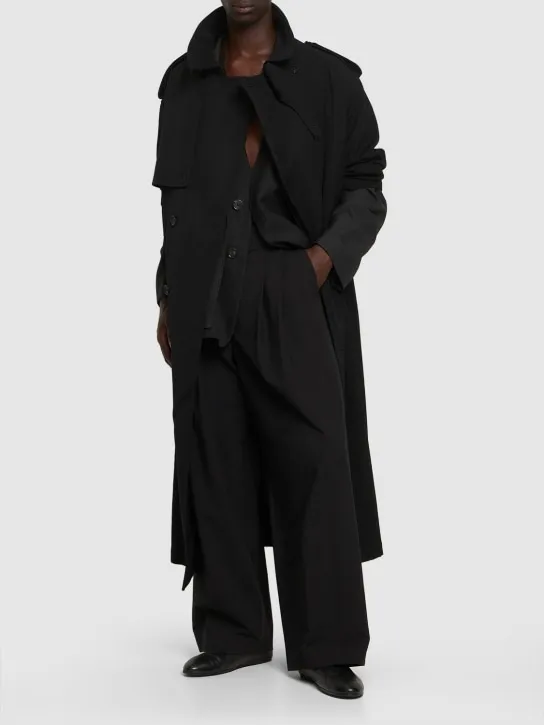 The Row   Berto cotton &amp; silk pants 