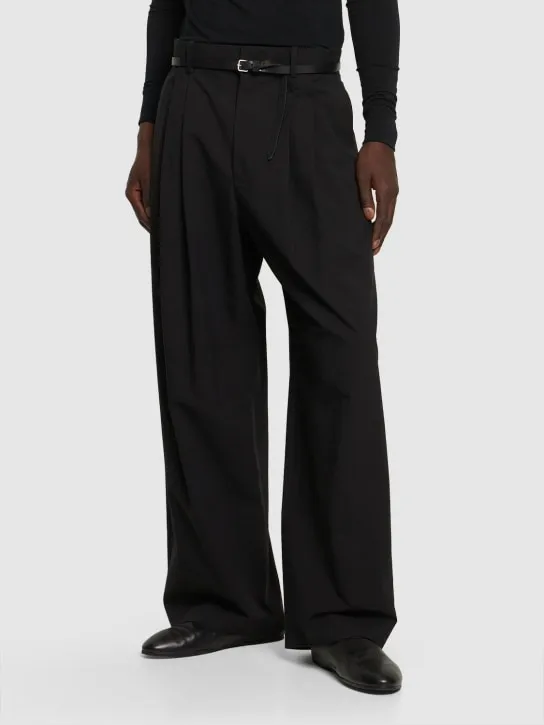 The Row   Berto cotton &amp; silk pants 