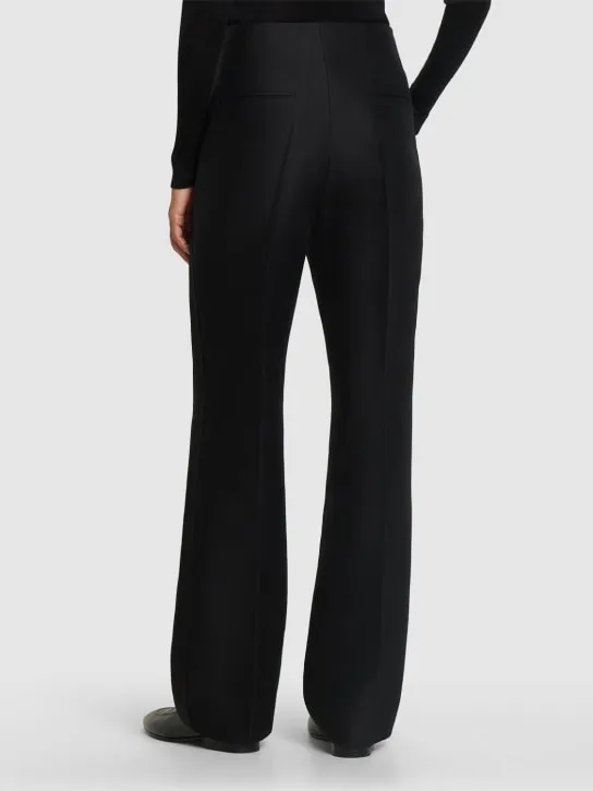 The Row   Hector wool &amp; silk straight pants 