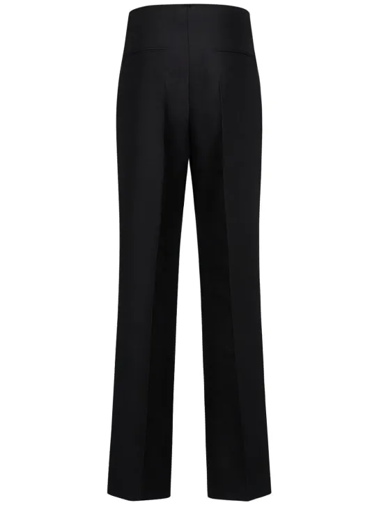 The Row   Hector wool &amp; silk straight pants 