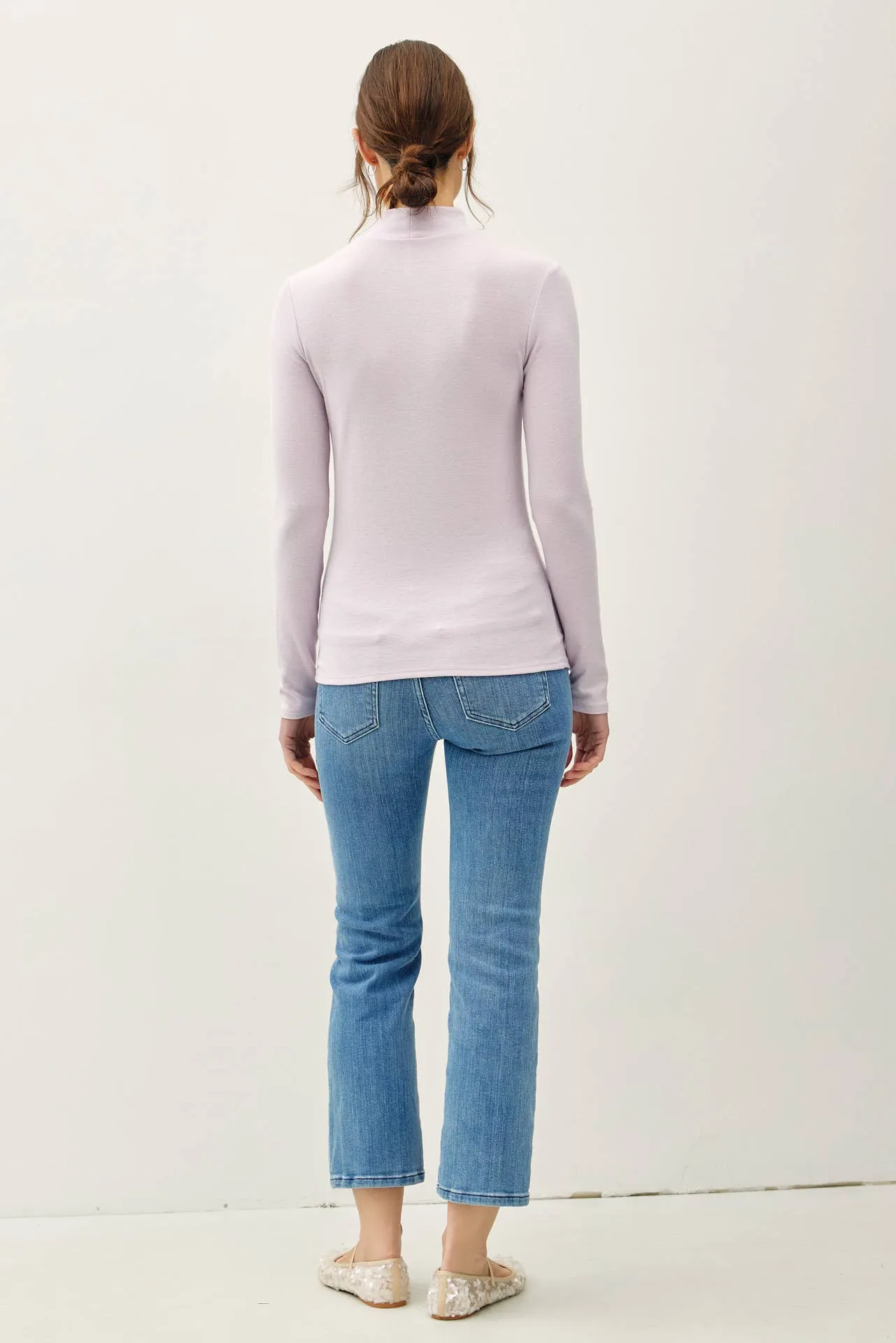 TURTLE NECK KNIT TOP