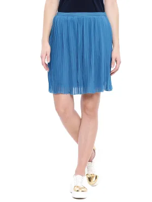 U.S. POLO ASSN. Cotton Blend Skirt Blue