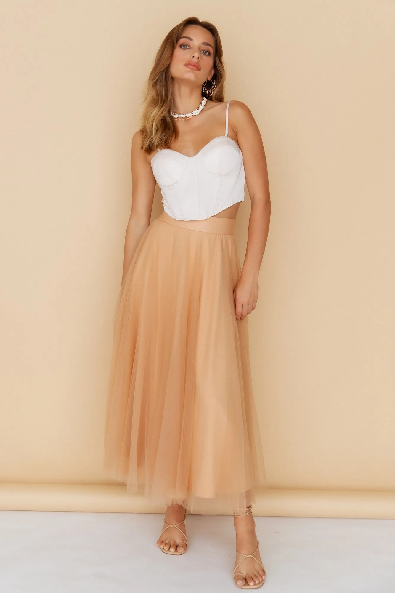 Villarreal Maxi Skirt Tan