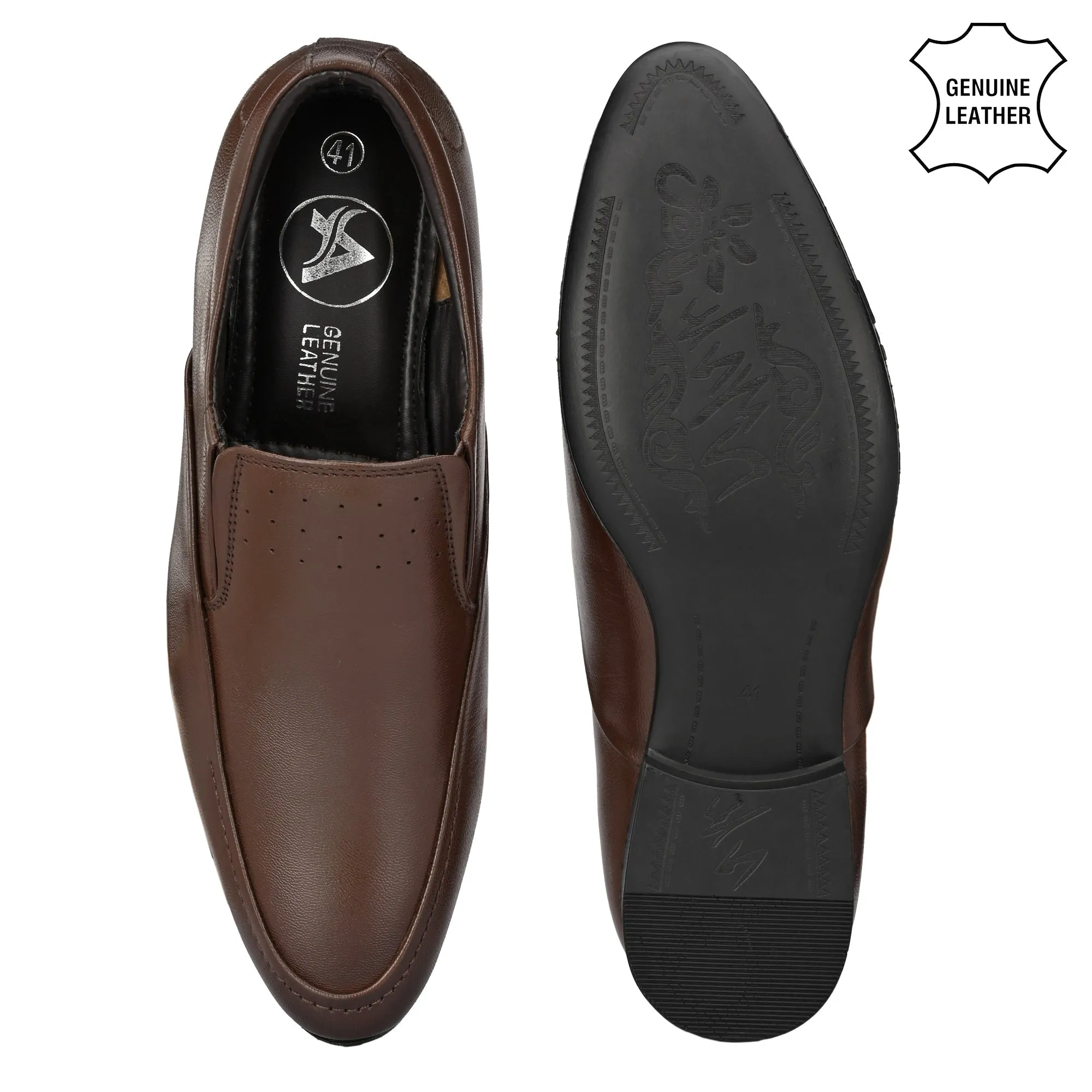 Vintage Full Grain Leather Slip Ons