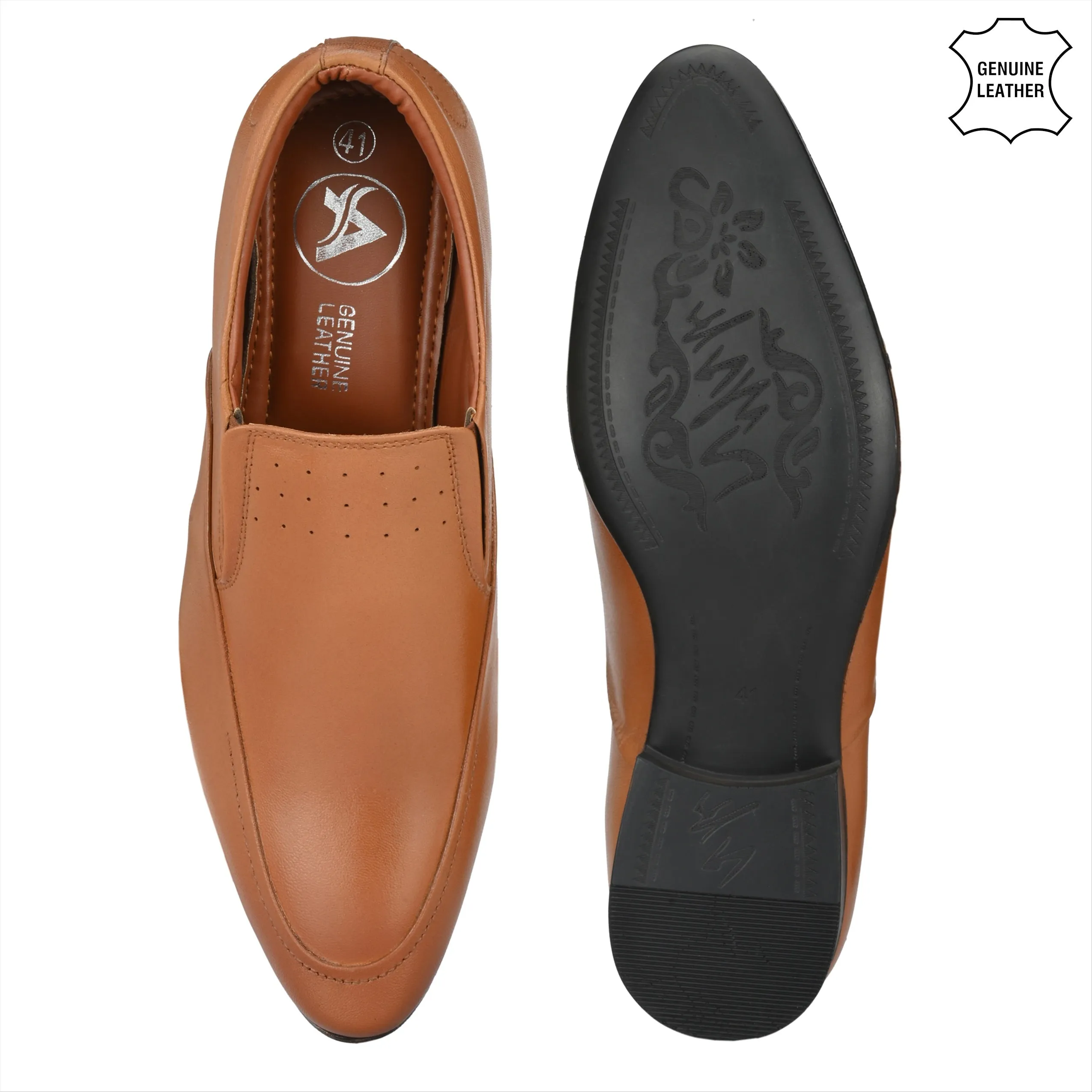 Vintage Full Grain Leather Slip Ons