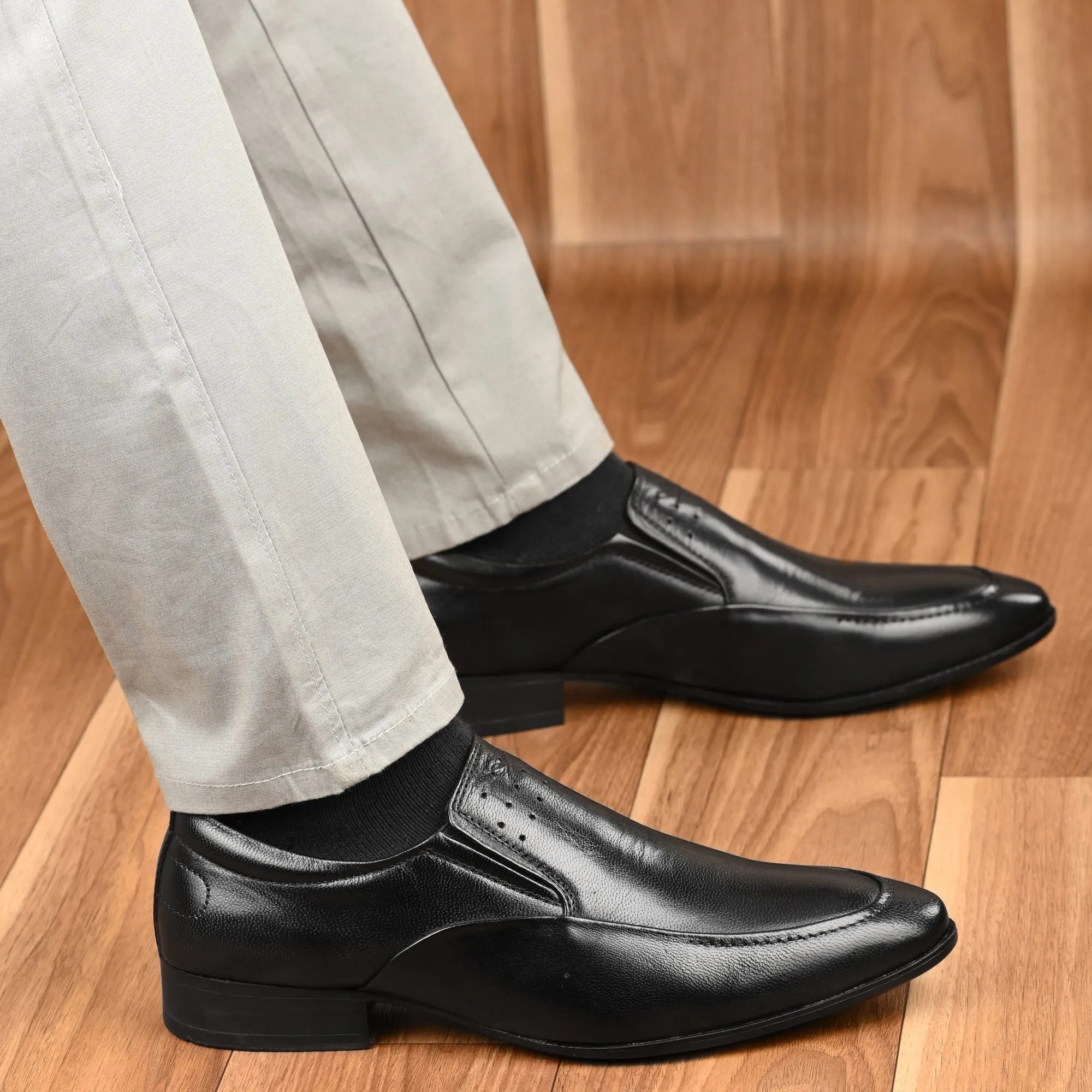 Vintage Full Grain Leather Slip Ons
