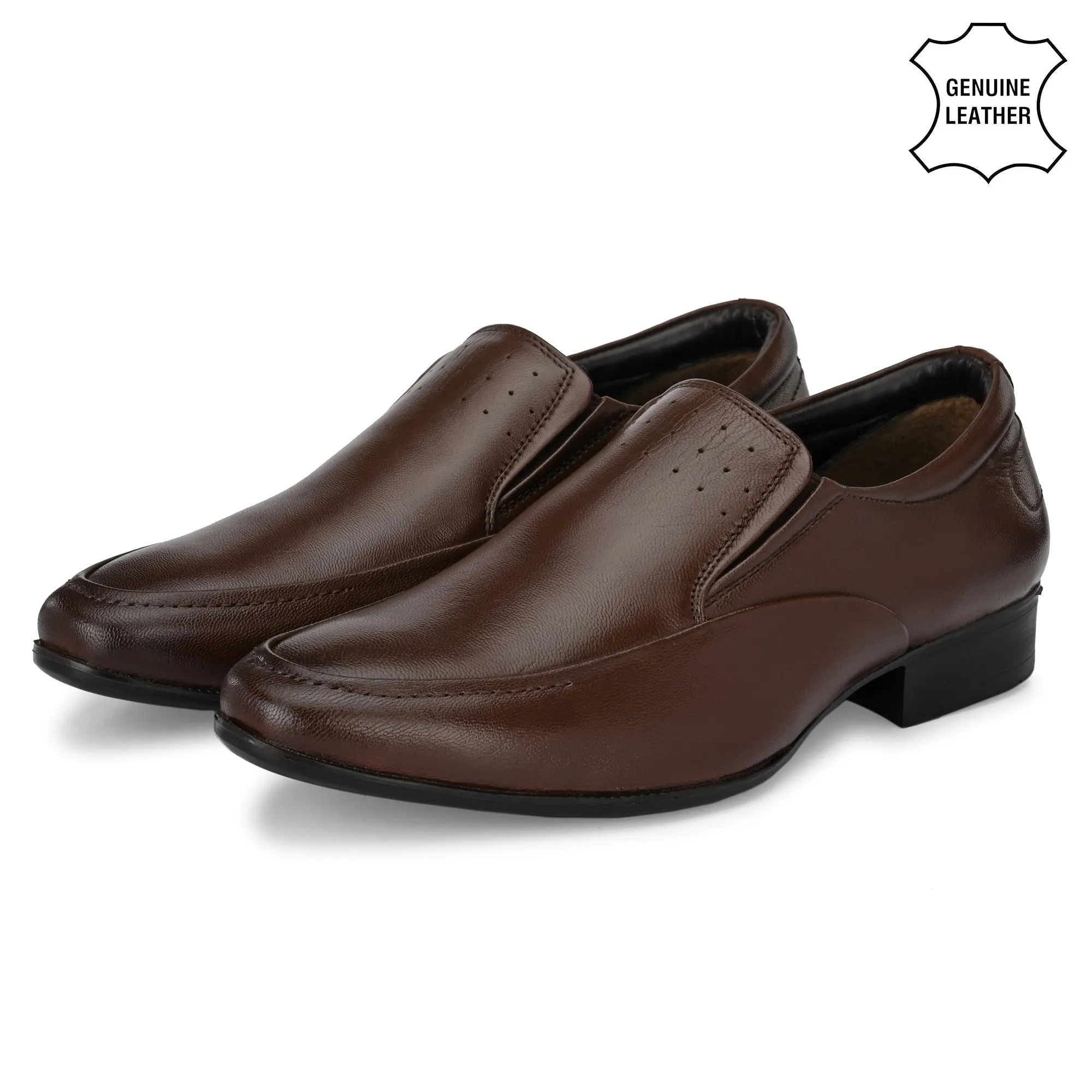 Vintage Full Grain Leather Slip Ons