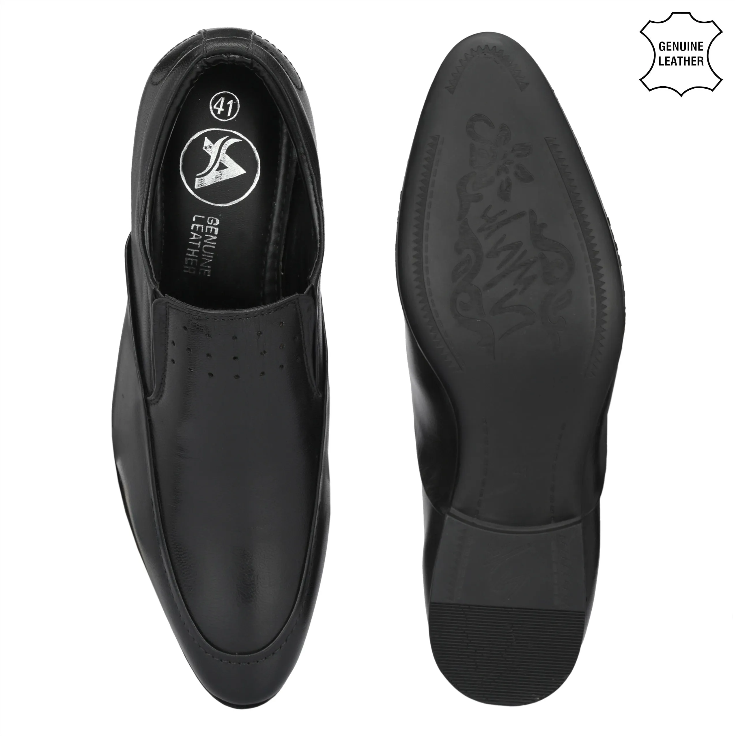 Vintage Full Grain Leather Slip Ons