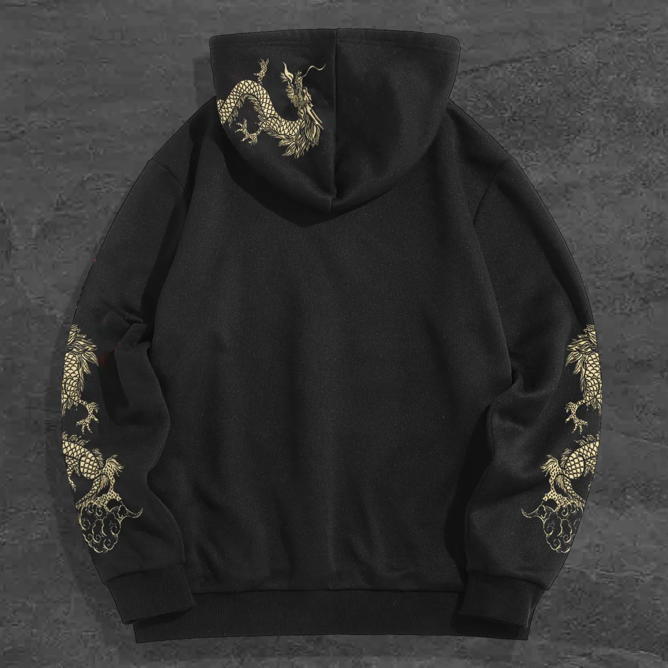 Vintage Personality Casual Street Print Hoodie
