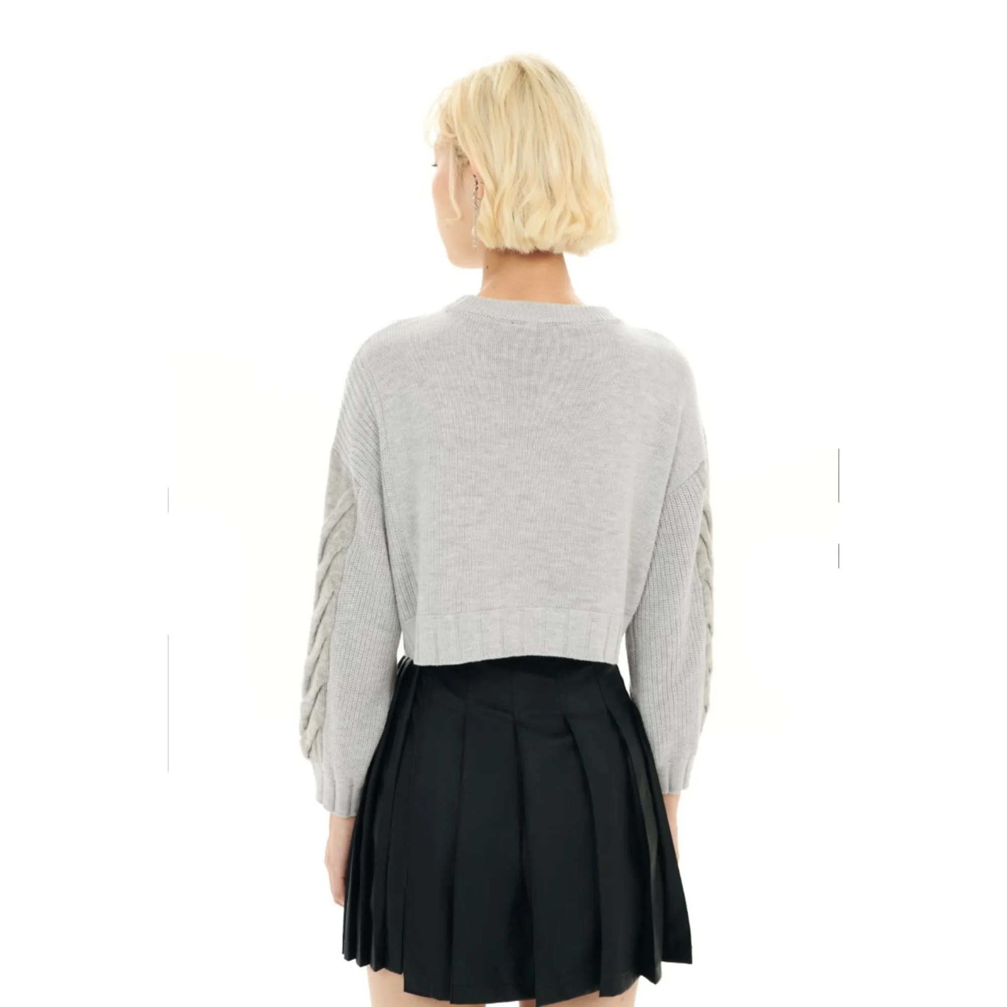 Women Pleated Skirt Shorts - Black