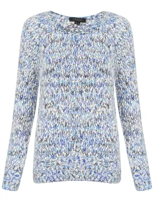 Womens Amara Reya Quaking Grass Navy & Blue Jumper