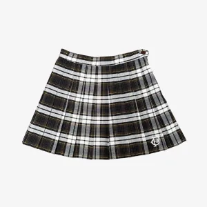 womens premiumgoods. tennis skirt “monogram” (espresso plaid)