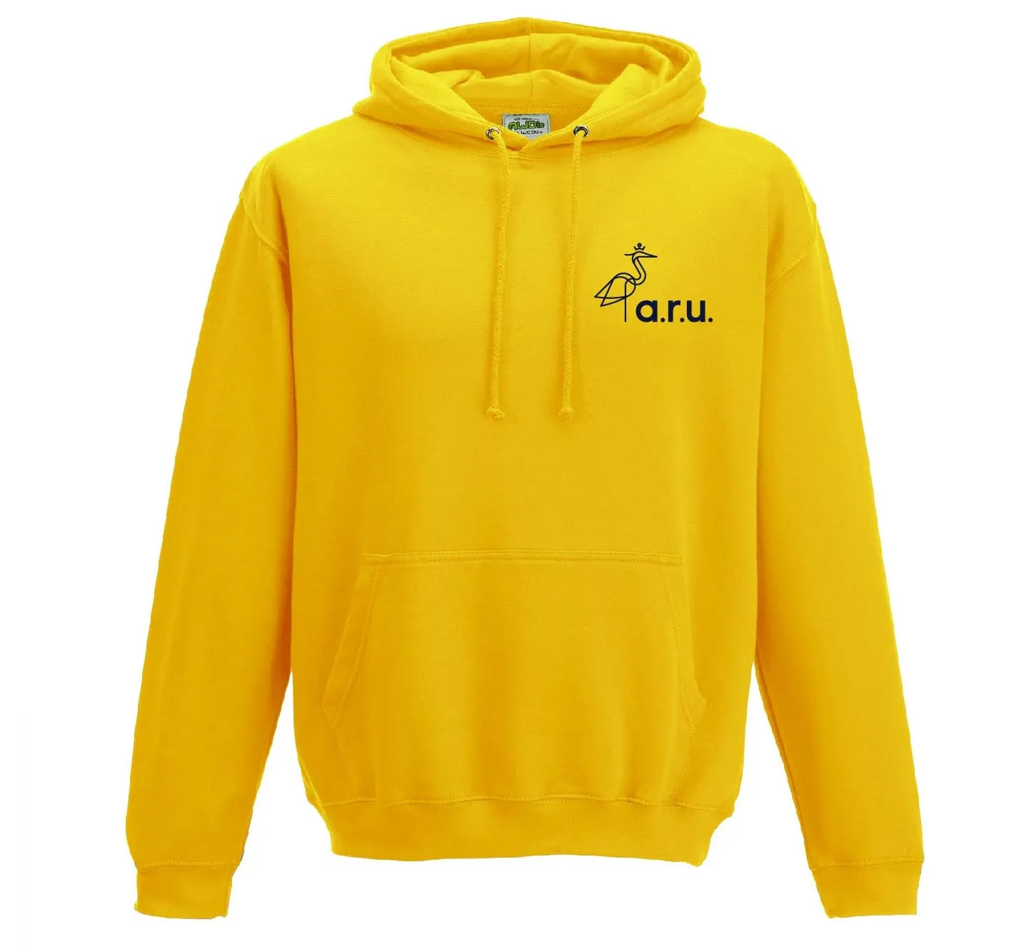 Yellow Small Heron Logo Hoodie