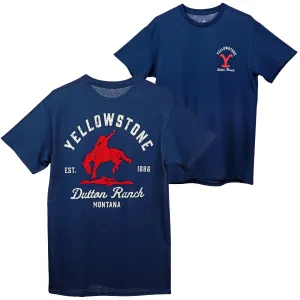 Yellowstone Dutton Ranch Montana 1886 Front-Back T-Shirt